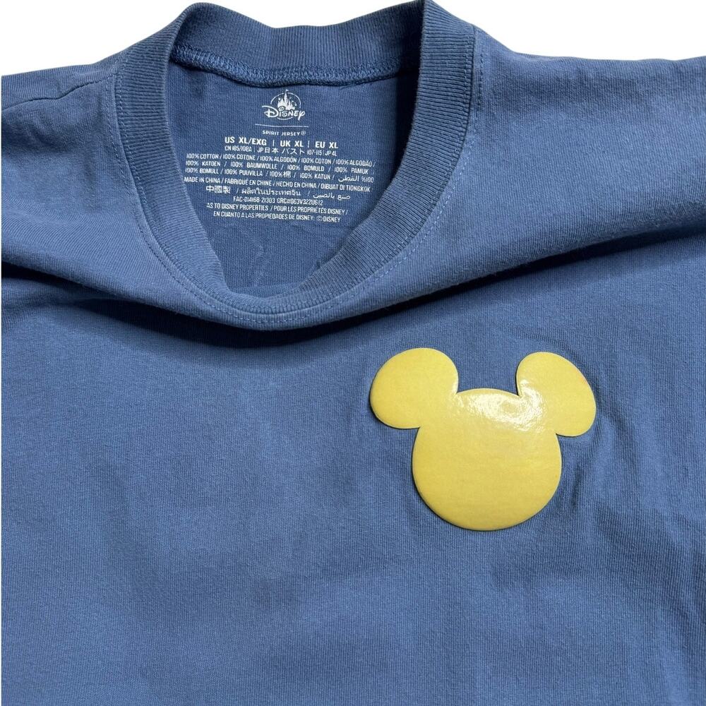 Disney Parks Disneyland Spirit Jersey - Navy & Gold Mickey Mouse - Size XL - Picture 4 of 10